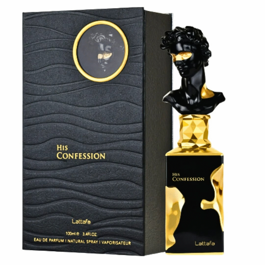 Image showing what you will get when you purchase Lattafa His Confession Cologne By Lattafa Eau De Parfum Spray