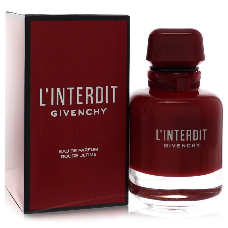 Givenchy L'Interdit perfume bottle and packaging on a white background