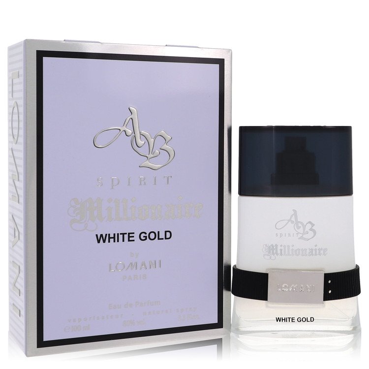 Ab Spirit Millionaire White Gold Cologne By Lomani Eau De Parfum Spray - Just Perfume