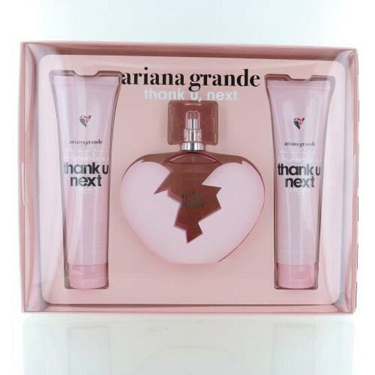 Ariana Grande Thank U, Next 3pc Set EDP 100ml + Body Souffle 100ml + Bath & Shower Gel 100ml - Just Perfume