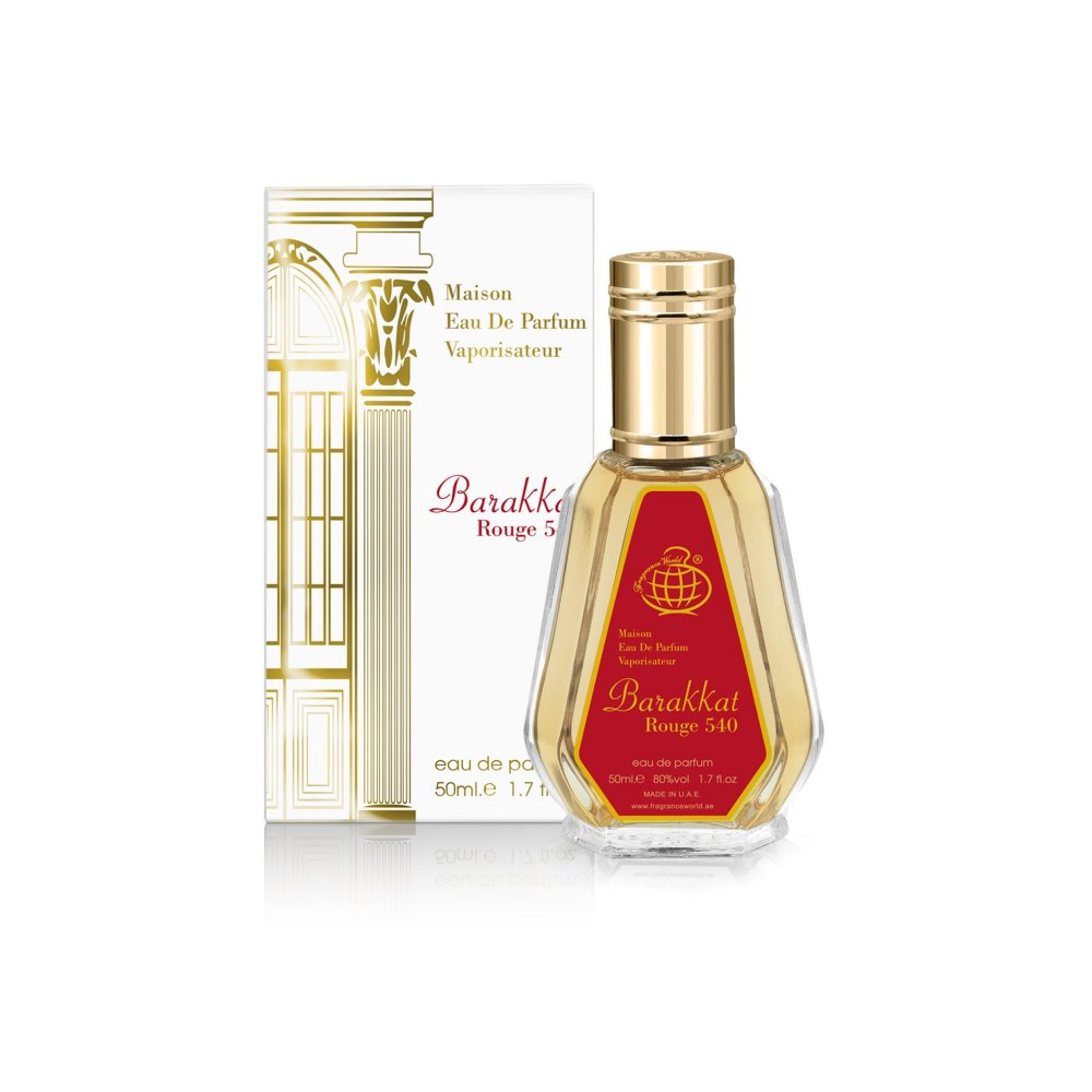 Fragrance World Barakkat Rouge 540 Perfume By Fragrance World Eau De Parfum Spray (Unisex) 50ml  - Just Perfume