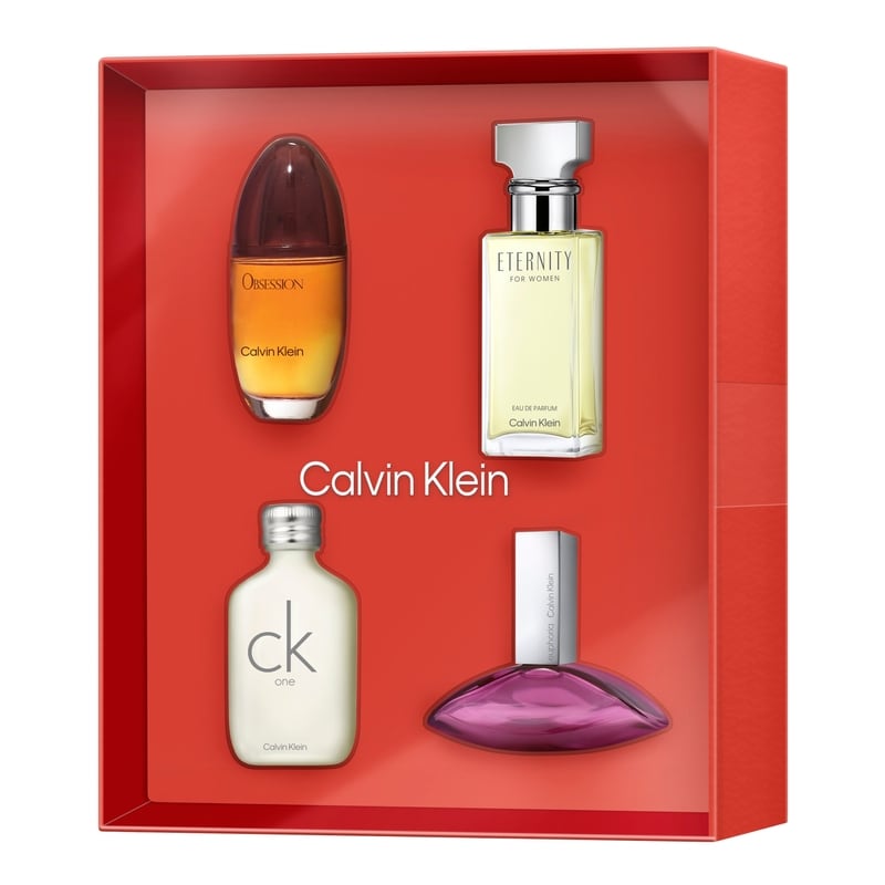 Calvin Klein (L) 4pc Mini Set All 15ml Obsession + Eternity + CK1 + Euphoria - Just Perfume