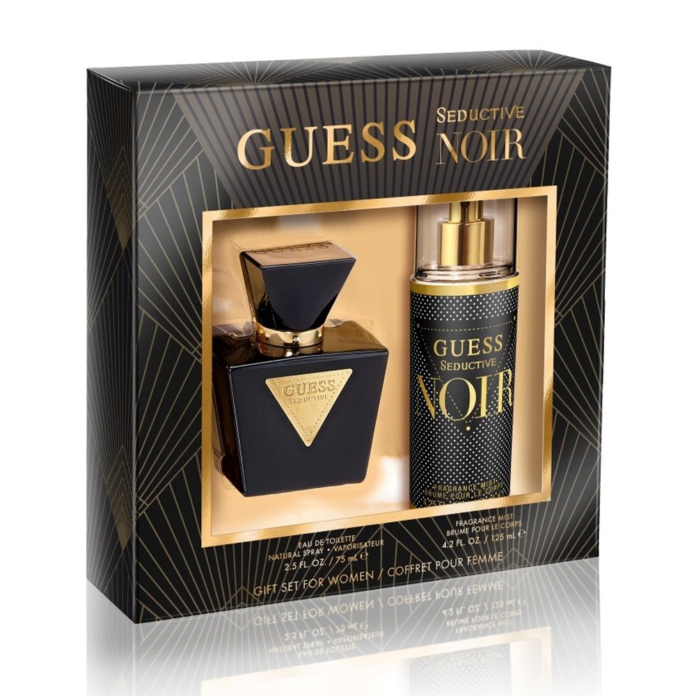 Guess Seductive Noir (W) 2pc Set EDT 75ml+ 125ml Fragrance Mist - Just Perfume