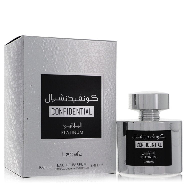 Lattafa Confidential Platinum by Lattafa - Eau De Parfum for Men - Just Perfume