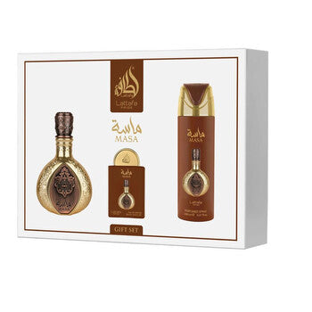 Lattafa Pride Peace & Love 3 pcs Gift Set   100ml EDP + 20ml EDP + 200ml Perfumed Spray set  - Just Perfume