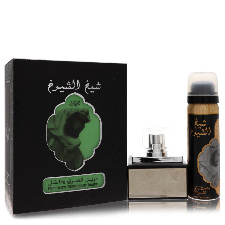 Lattfa Sheikh Al Shuyukh by Lattafa Eau De Parfum Spray With 1.7 oz Deodorant Spray 50ml for Men - Just Perfume